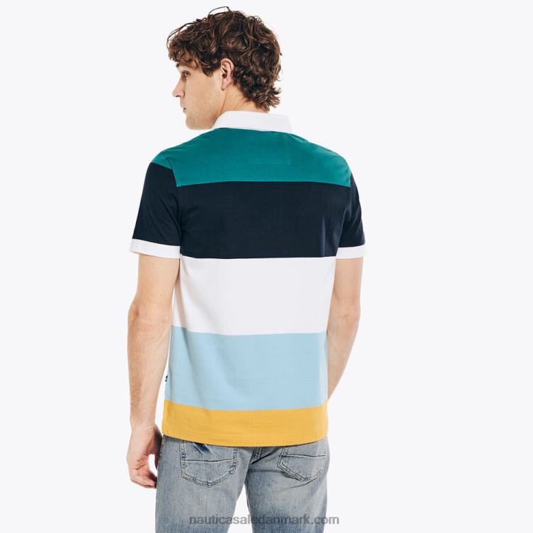 klassisk pasform rugby poloshirt lyse hvid Nautica PZ4T415 Mænd