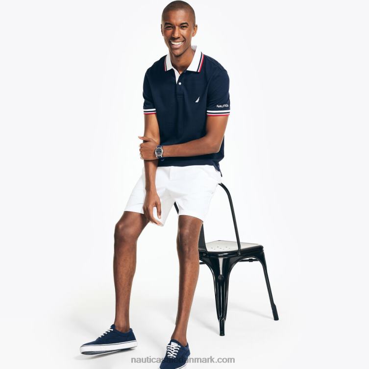 klassisk pasform solid polo flåde Nautica PZ4T18 Mænd