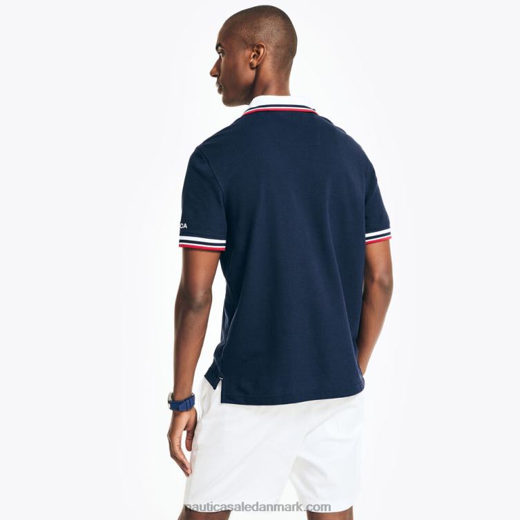 klassisk pasform solid polo flåde Nautica PZ4T18 Mænd
