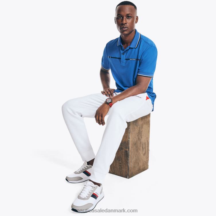 konkurrence bæredygtigt udformet klassisk pasform polo lys kobolt Nautica PZ4T603 Mænd