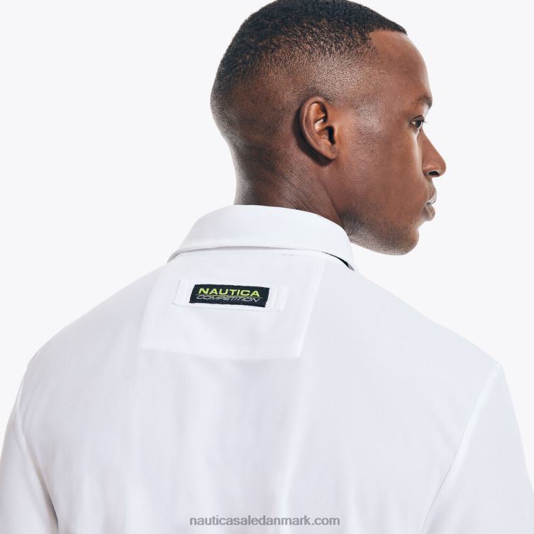 konkurrence bæredygtigt udformet klassisk pasform polo lyse hvid Nautica PZ4T497 Mænd