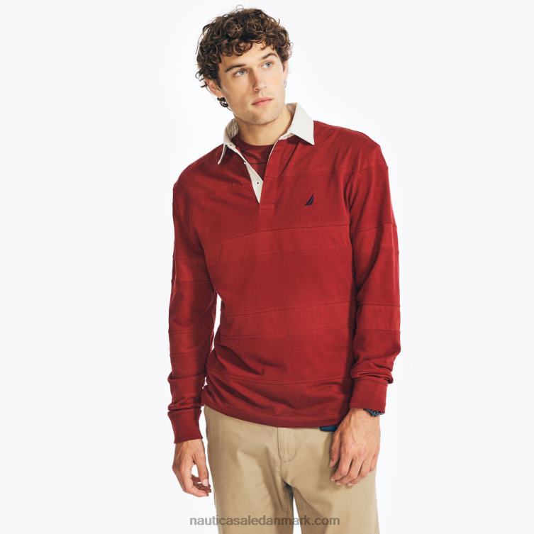 langærmet rugby poloshirt melonbær Nautica PZ4T638 Mænd