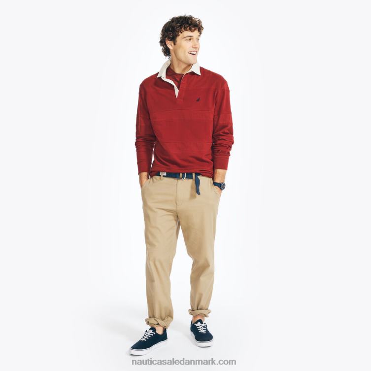 langærmet rugby poloshirt melonbær Nautica PZ4T638 Mænd