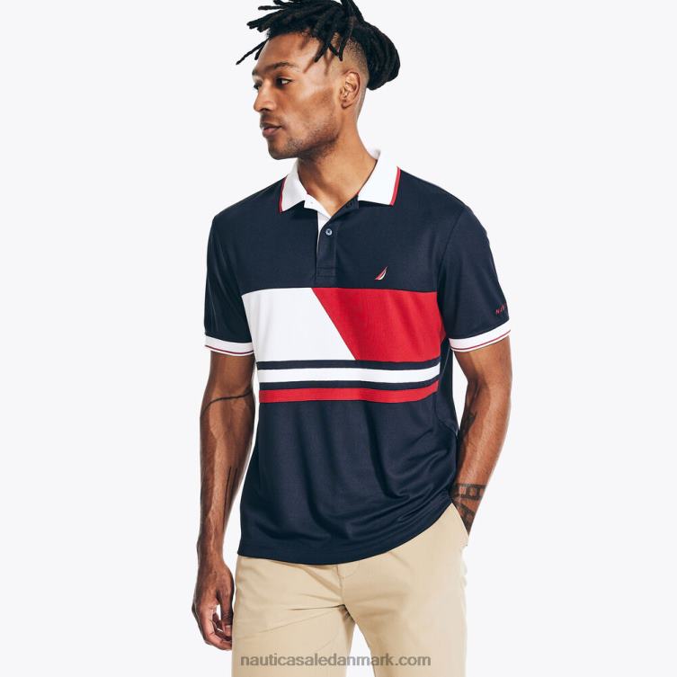 navtech bæredygtigt udformet polo med klassisk pasform med print flåde Nautica PZ4T362 Mænd