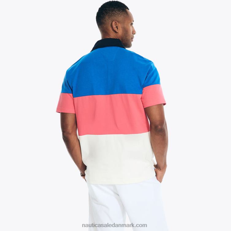 rugby poloshirt med afslappet pasform ægte flåde Nautica PZ4T467 Mænd