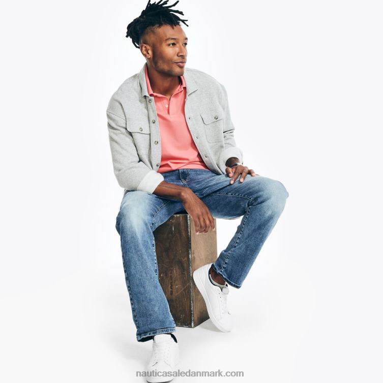 slim fit dækpolo tebær Nautica PZ4T5 Mænd