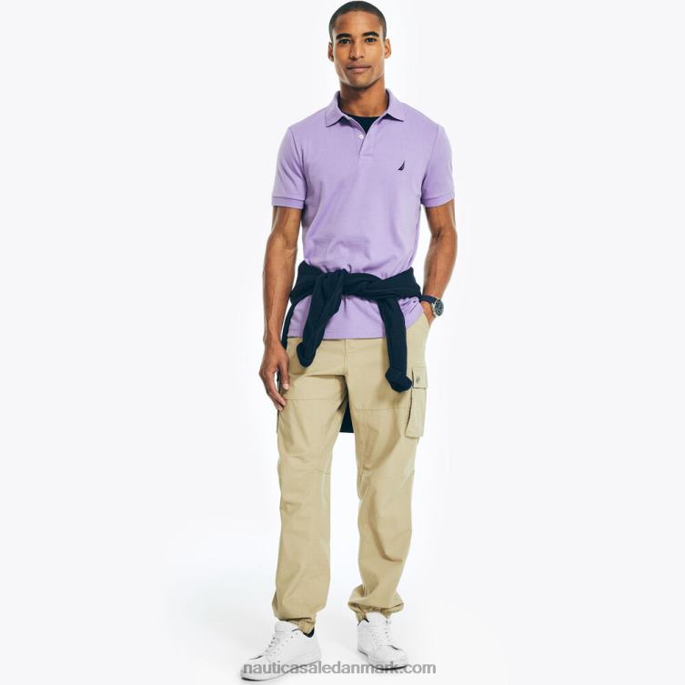 slim fit interlock deck polo havviolet Nautica PZ4T10 Mænd