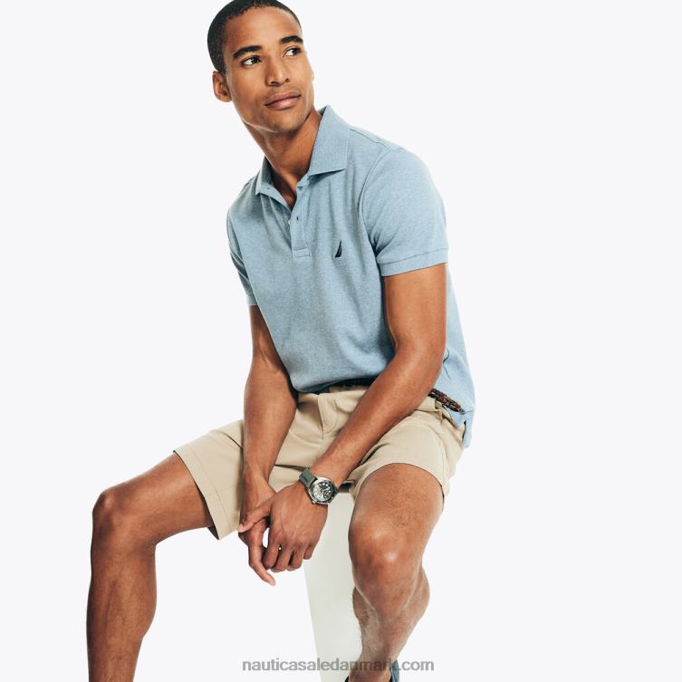 slim fit interlock polo anker blå lyng Nautica PZ4T46 Mænd