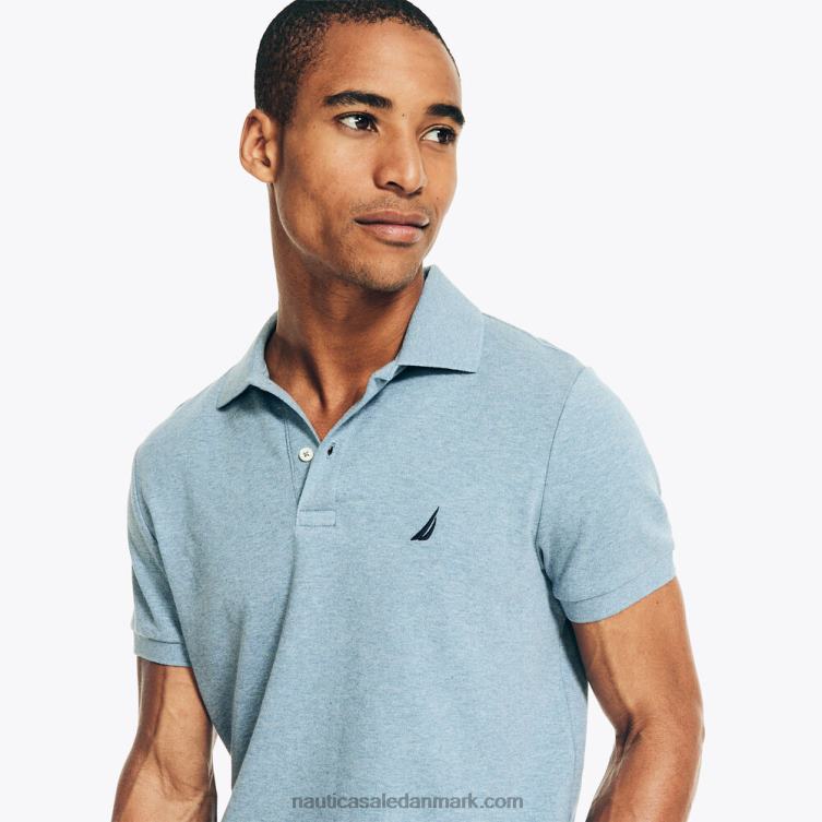 slim fit interlock polo anker blå lyng Nautica PZ4T46 Mænd