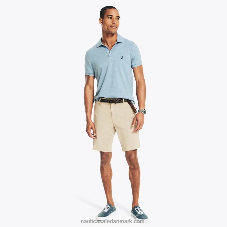 slim fit interlock polo anker blå lyng Nautica PZ4T46 Mænd