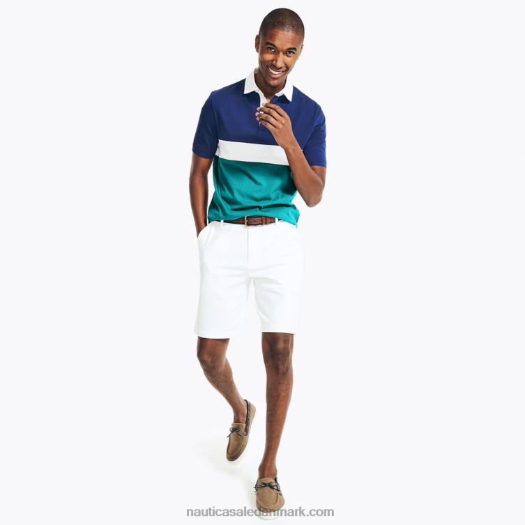 stor og høj klassisk pasform colorblock polo blå dybder Nautica PZ4T643 Mænd