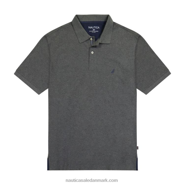 stor og høj klassisk pasform dækpolo trækulslyng Nautica PZ4T430 Mænd
