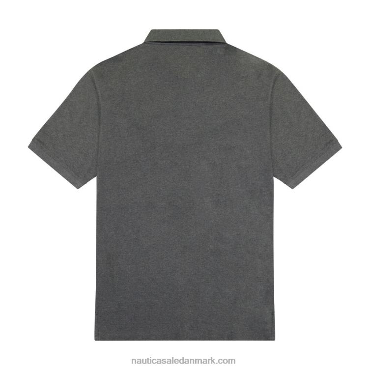 stor og høj klassisk pasform dækpolo trækulslyng Nautica PZ4T430 Mænd