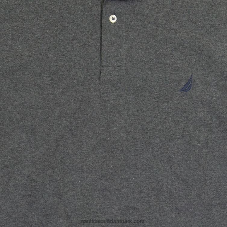 stor og høj klassisk pasform dækpolo trækulslyng Nautica PZ4T430 Mænd