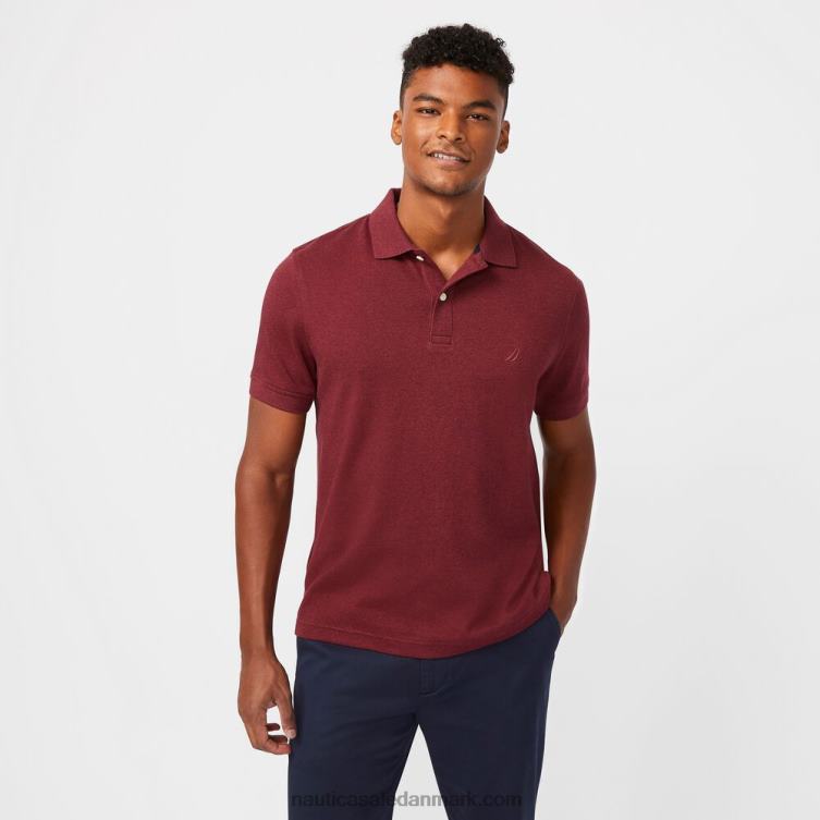 stor og høj klassisk pasform interlock polo cabana pink Nautica PZ4T717 Mænd