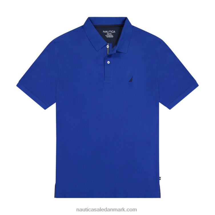 stor og høj klassisk pasform ydeevne deck polo aqua himmel Nautica PZ4T630 Mænd