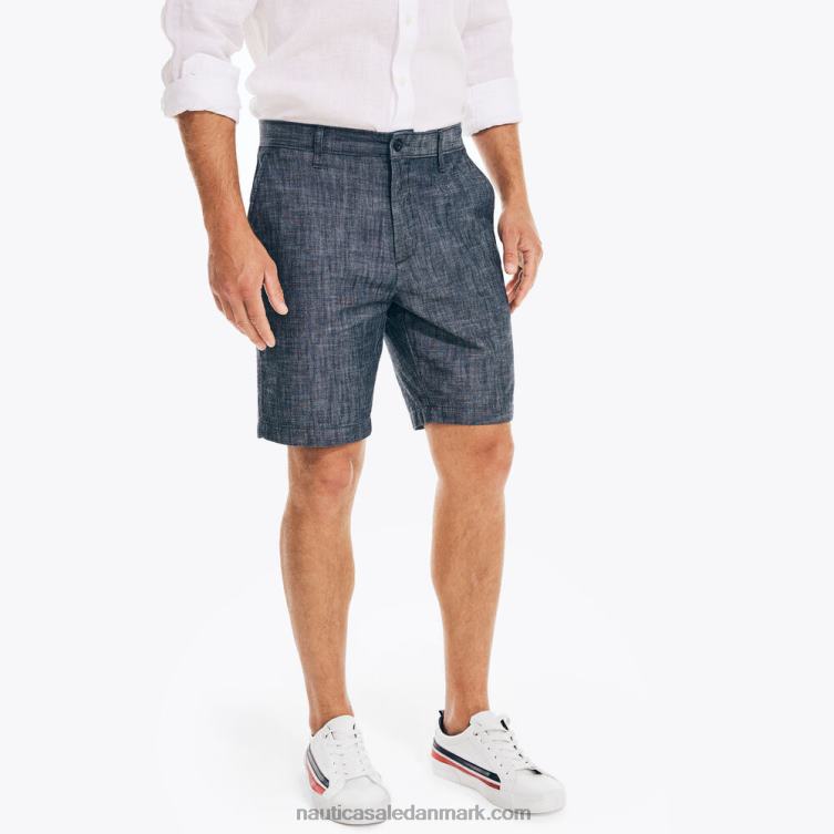 8,5" chambray kort synke blå denim vask Nautica PZ4T644 Mænd