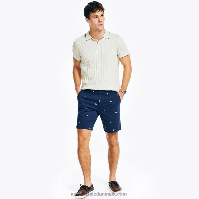 8,5\" dækkort med print lapis blå Nautica PZ4T447 Mænd