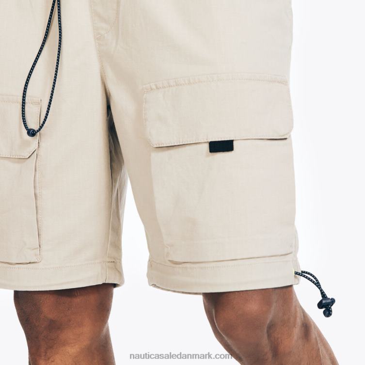 8,5\" mixed media ripstop cargo kort sejl hvidt Nautica PZ4T236 Mænd