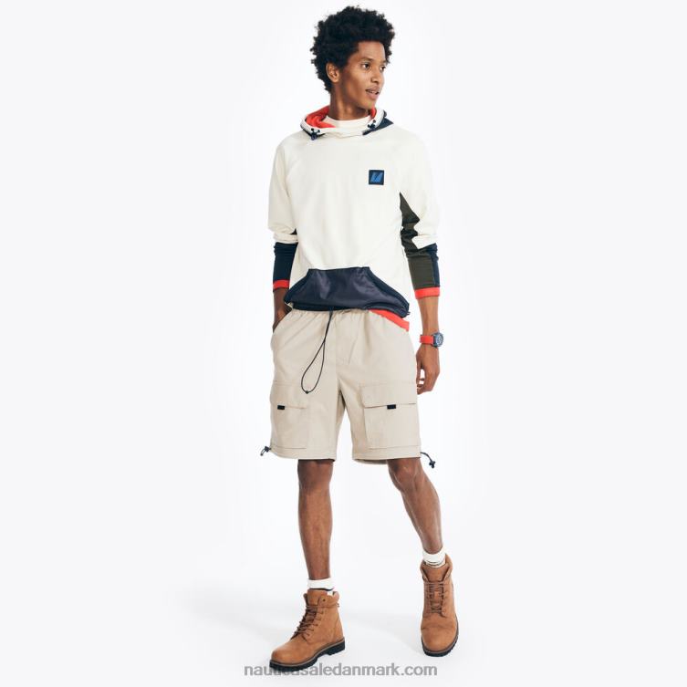 8,5\" mixed media ripstop cargo kort sejl hvidt Nautica PZ4T236 Mænd