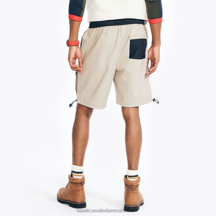 8,5\" mixed media ripstop cargo kort sejl hvidt Nautica PZ4T236 Mænd