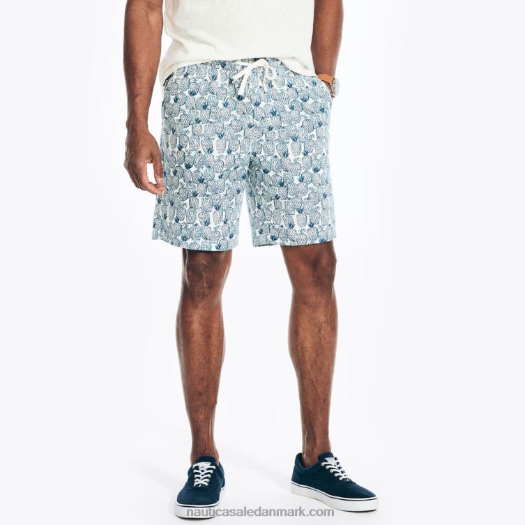 8,5" printet cabana short sejl hvidt Nautica PZ4T231 Mænd