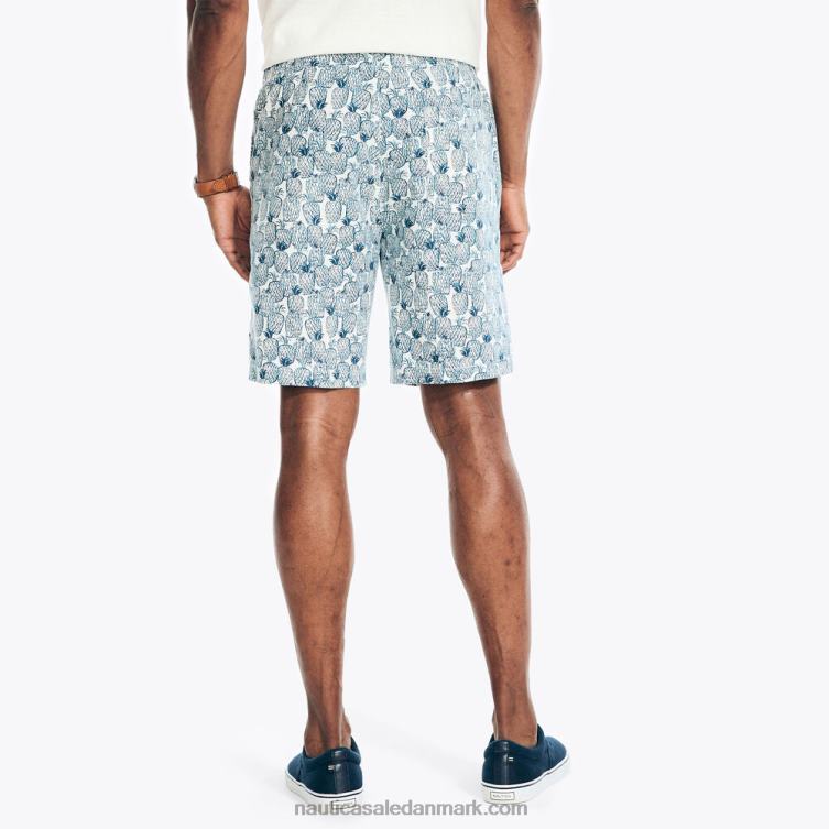 8,5\" printet cabana short sejl hvidt Nautica PZ4T231 Mænd