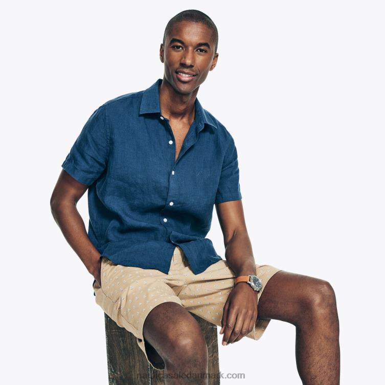 9,5\" dækkort med print toscana tan Nautica PZ4T234 Mænd