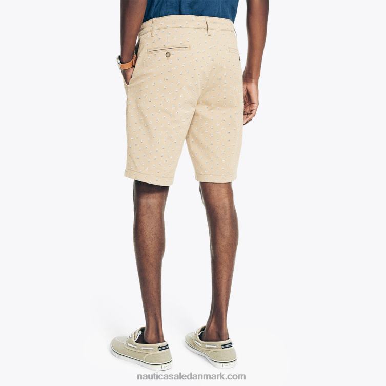 9,5\" dækkort med print toscana tan Nautica PZ4T234 Mænd