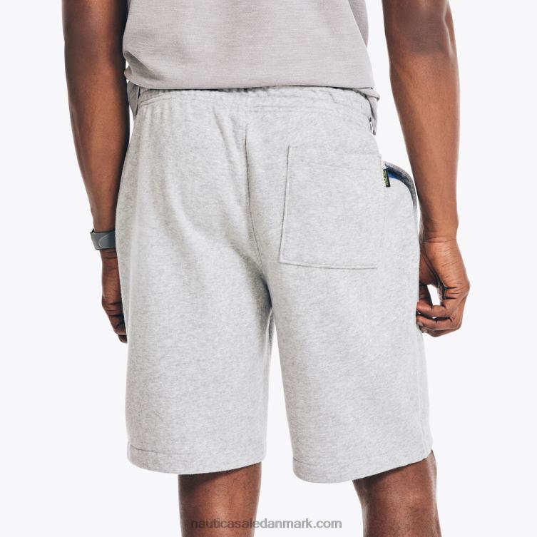 konkurrence bæredygtigt fremstillet 9\" fleece short grå lyng Nautica PZ4T223 Mænd
