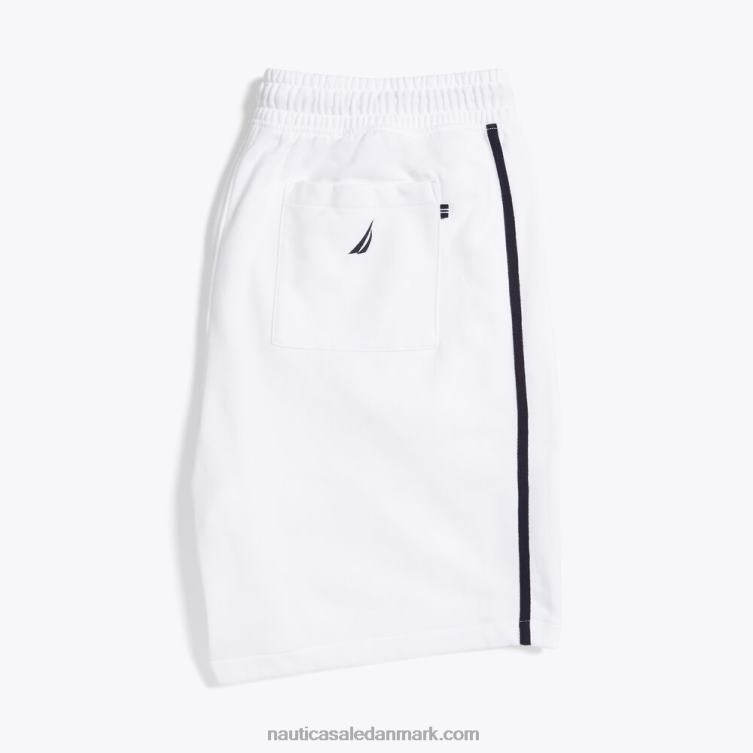 stor og høj 9\" logo fleece kort lyse hvid Nautica PZ4T405 Mænd