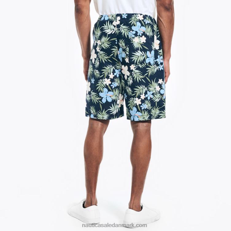 stor og høj cabana short med blomsterprint flåde Nautica PZ4T410 Mænd