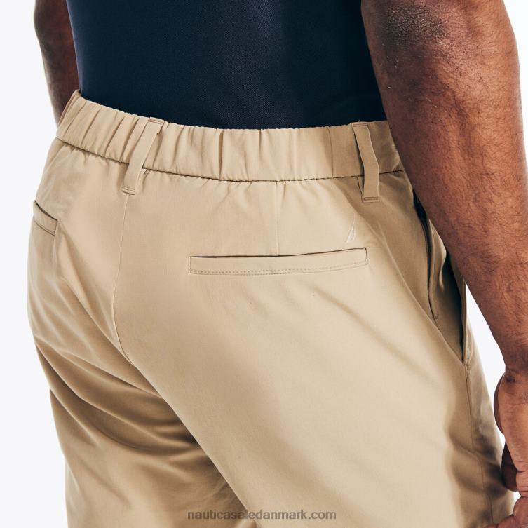 stor og høj navtech flad front kort militær tan Nautica PZ4T382 Mænd