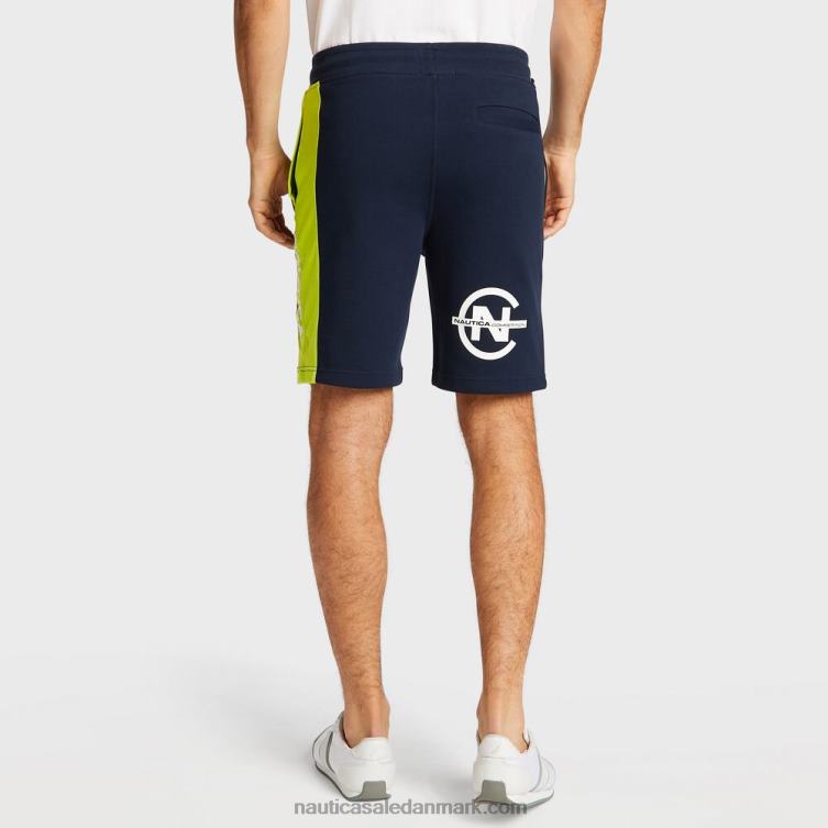 store og høje konkurrence shorts med klassisk pasform flåde Nautica PZ4T699 Mænd