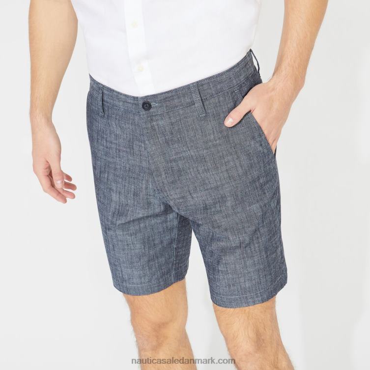 stort og højt 8,5\" chambray dækkort synke blå denim vask Nautica PZ4T670 Mænd