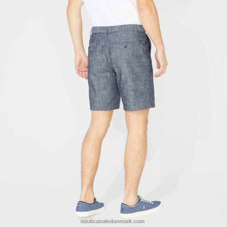 stort og højt 8,5\" chambray dækkort synke blå denim vask Nautica PZ4T670 Mænd