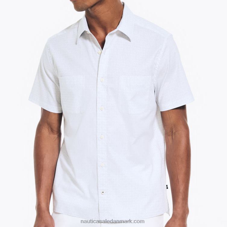 bæredygtigt udformet kortærmet skjorte med tryk grå violet Nautica PZ4T222 Mænd