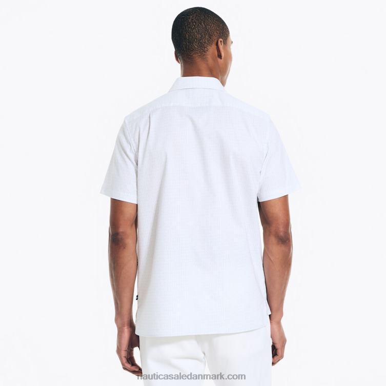 bæredygtigt udformet kortærmet skjorte med tryk grå violet Nautica PZ4T222 Mænd