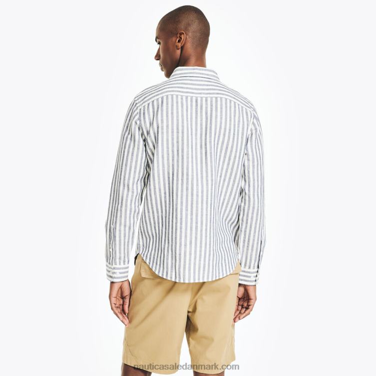 bæredygtigt udformet stribet skjorte skumfidus Nautica PZ4T452 Mænd