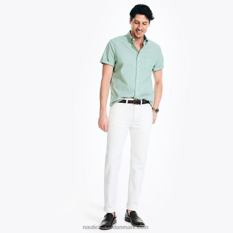 kortærmet oxford skjorte grønt æble Nautica PZ4T565 Mænd