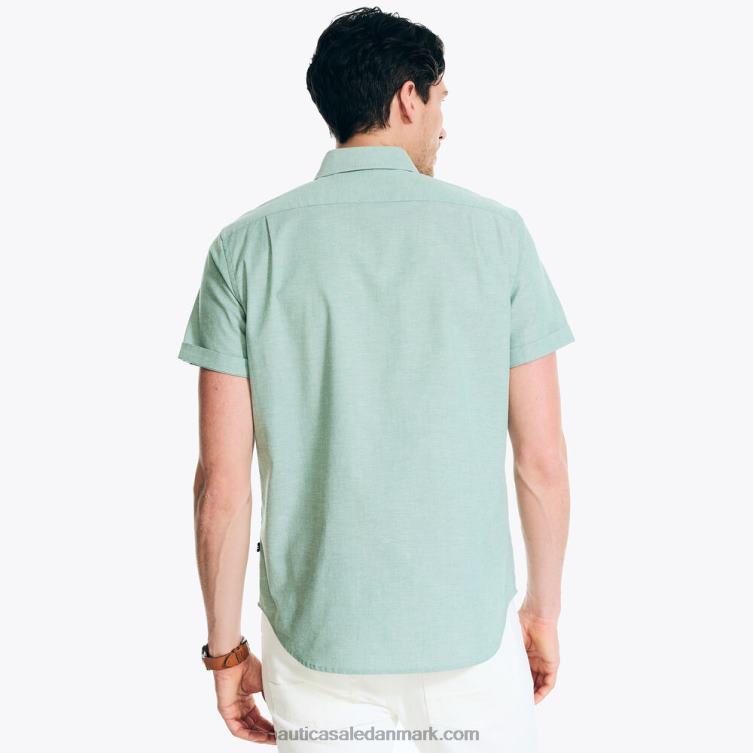 kortærmet oxford skjorte grønt æble Nautica PZ4T565 Mænd