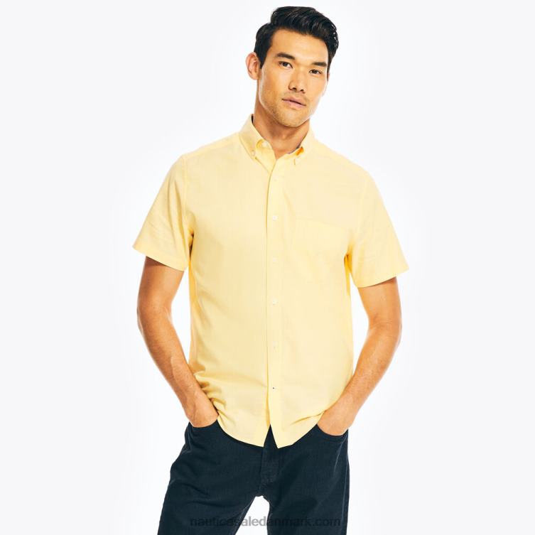 kortærmet oxford skjorte påskelilje Nautica PZ4T620 Mænd