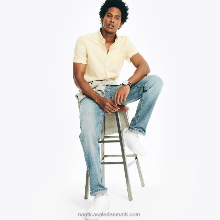 kortærmet oxford skjorte solskin Nautica PZ4T13 Mænd