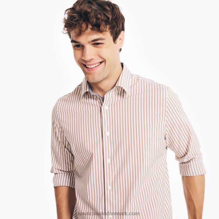 navtech trim fit stribet skjorte alt krydderi Nautica PZ4T260 Mænd