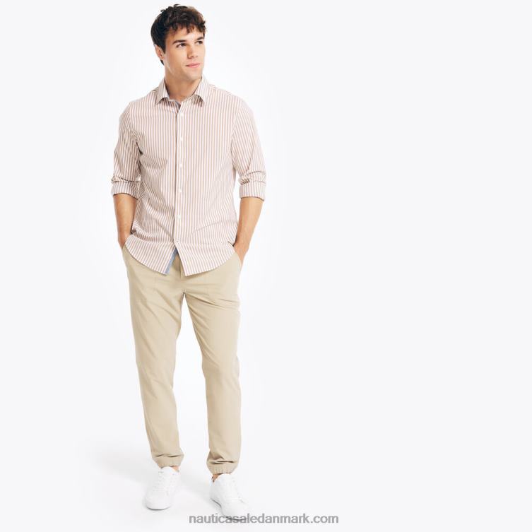 navtech trim fit stribet skjorte alt krydderi Nautica PZ4T260 Mænd