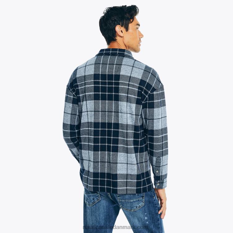 plaid jacquard skjorte flåde Nautica PZ4T240 Mænd