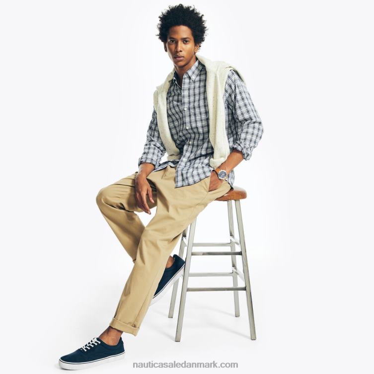 plaid oxford skjorte højhus Nautica PZ4T293 Mænd
