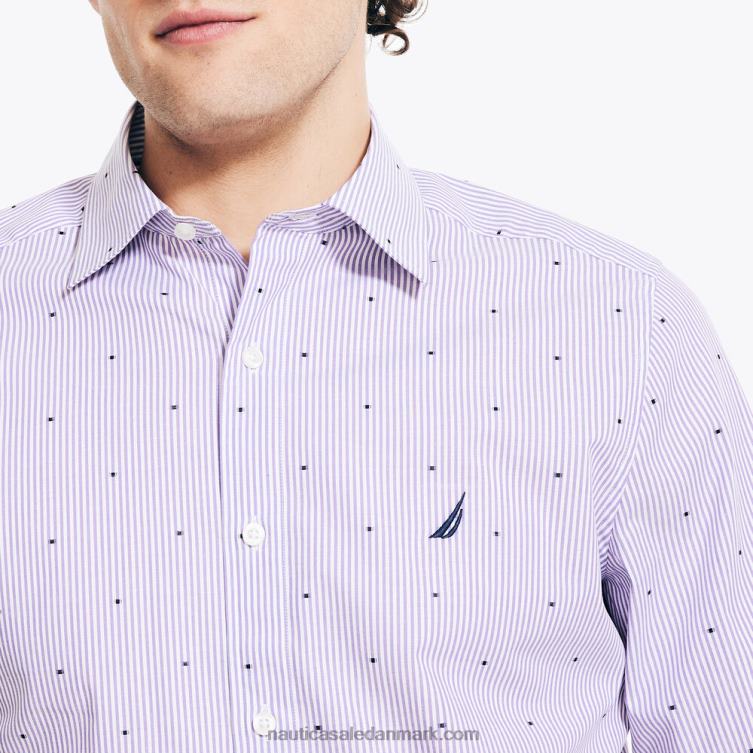 rynke-resistent plaid slid til arbejdsskjorte havviolet Nautica PZ4T421 Mænd