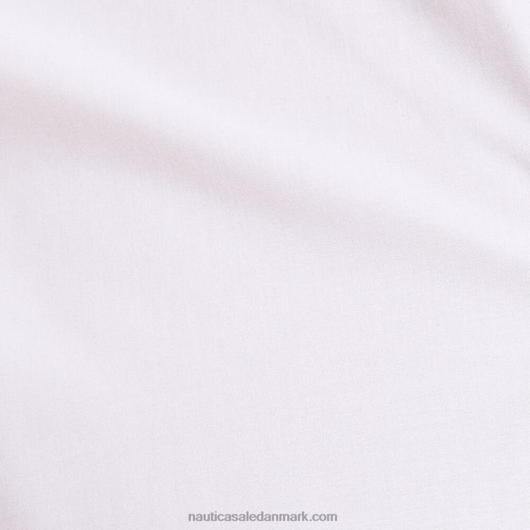 rynke-resistent slid til arbejde kortærmet skjorte lyse hvid Nautica PZ4T519 Mænd