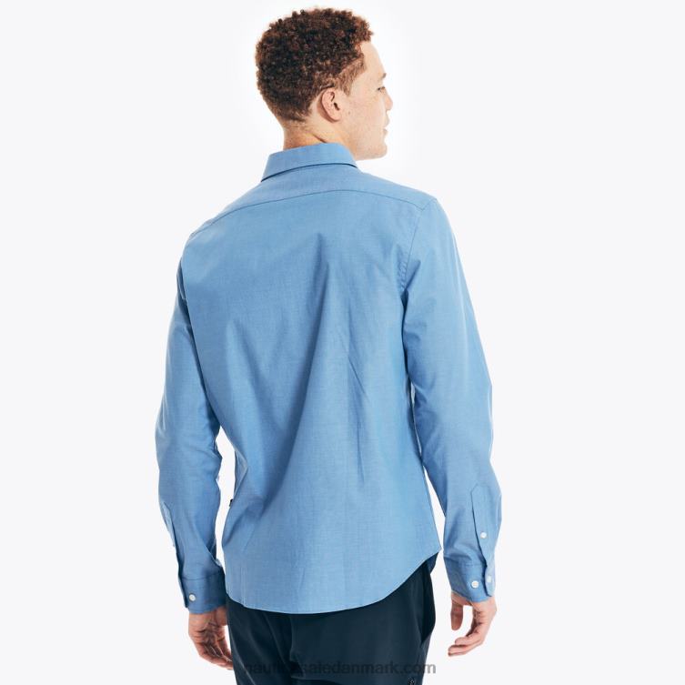 rynke-resistent slid til arbejdsskjorte rullende flodvask Nautica PZ4T712 Mænd